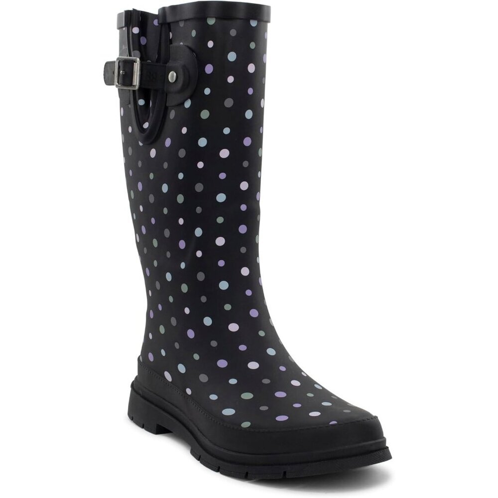 〽️Women's Ditsy Dot Western Chief Tall Waterproof Rain Outdoor Gardening Boots